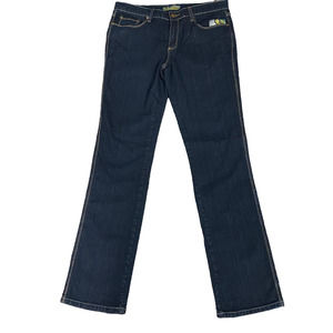 NWT Peace Love Happiness Women Straight Leg Jeans Stretch Pocket Blue